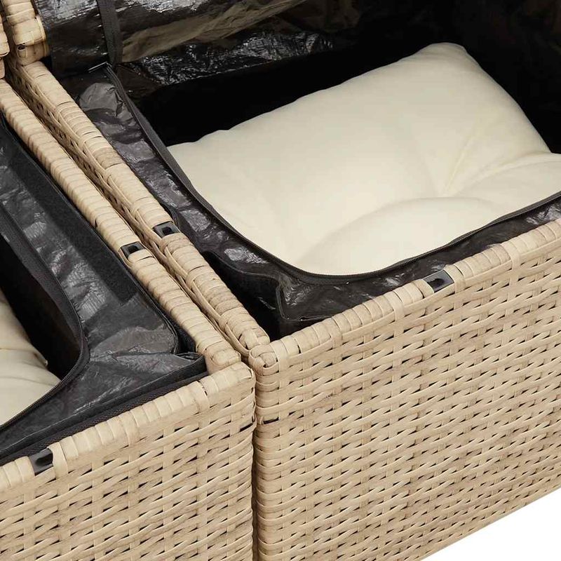 Casa si Gradina - Gradina si terasa - Mobilier exterior - Seturi mobila gradina - Set canapele gradina cu perne 8 piese bej poliratan/lemn acacia - Infinity.ro