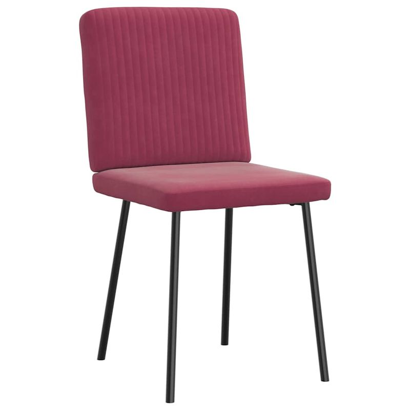 Casa si Gradina - Mobilier - Scaune si fotolii - Scaune - Scaune de bucatarie, 6 buc., rosu vin, catifea - Infinity.ro