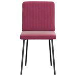 Casa si Gradina - Mobilier - Scaune si fotolii - Scaune - Scaune de bucatarie, 6 buc., rosu vin, catifea - Infinity.ro