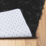 Casa si Gradina - Textile si covoare - Covoare - Covoare casa - Covor shaggy cu pom inalt, NAVARRA, negru, 160x160cm, poliester, formă pătrat - Infinity.ro