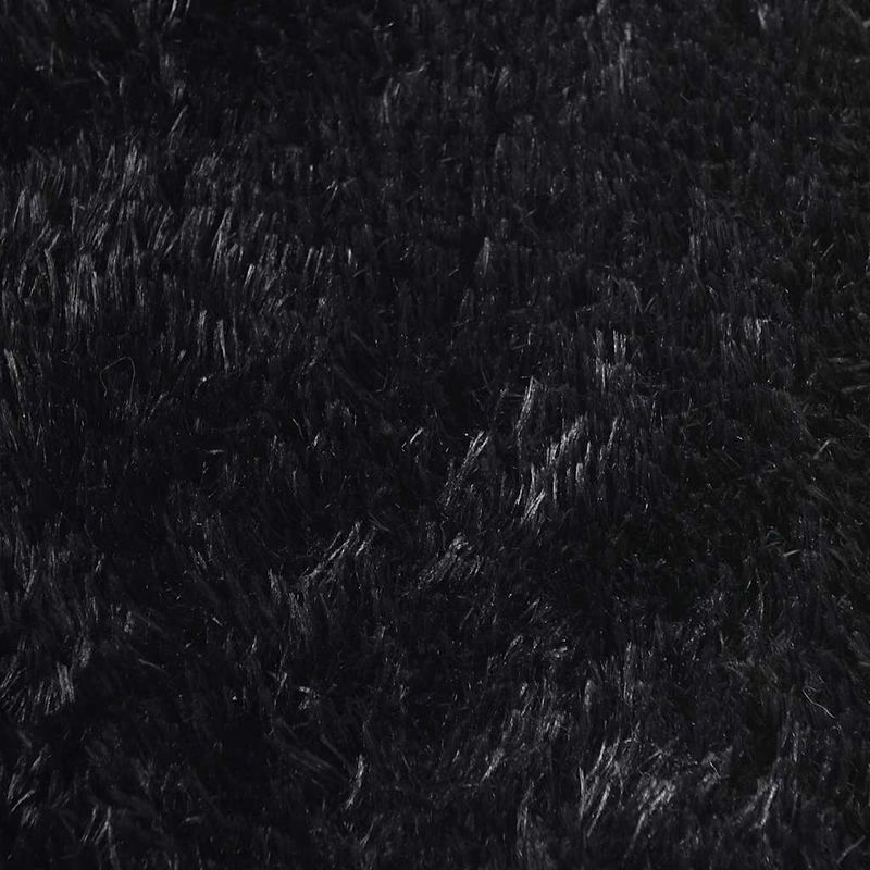 Casa si Gradina - Textile si covoare - Covoare - Covoare casa - Covor shaggy cu pom inalt, NAVARRA, negru, 160x160cm, poliester, formă pătrat - Infinity.ro