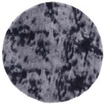 Casa si Gradina - Textile si covoare - Covoare - Covoare casa - Covor shaggy cu pom inalt, NAVARRA, gri inchis, 240x240 cm, formă rotund - Infinity.ro