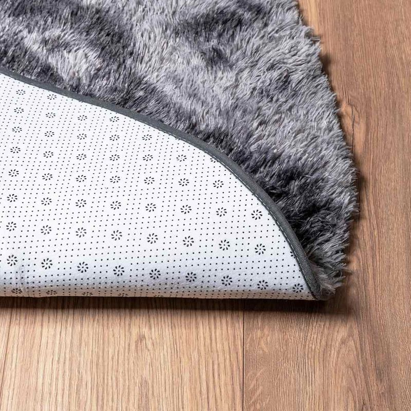 Casa si Gradina - Textile si covoare - Covoare - Covoare casa - Covor shaggy cu pom inalt, NAVARRA, gri inchis, 240x240 cm, formă rotund - Infinity.ro