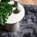 Casa si Gradina - Textile si covoare - Covoare - Covoare casa - Covor shaggy cu pom inalt, NAVARRA, gri inchis, 240x240 cm, formă rotund - Infinity.ro