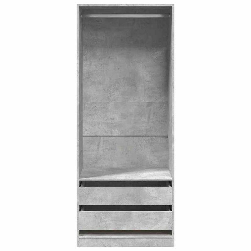 Casa si Gradina - Mobilier - Dulapuri si sifoniere - Sifoniere - Sifonier, gri beton, 80x50x200 cm, lemn prelucrat, cantitate 2 sertare - Infinity.ro