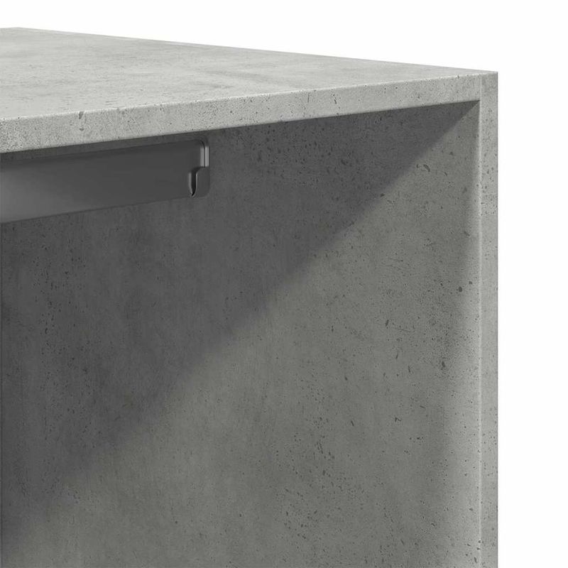 Casa si Gradina - Mobilier - Dulapuri si sifoniere - Sifoniere - Sifonier, gri beton, 80x50x200 cm, lemn prelucrat, cantitate 2 sertare - Infinity.ro