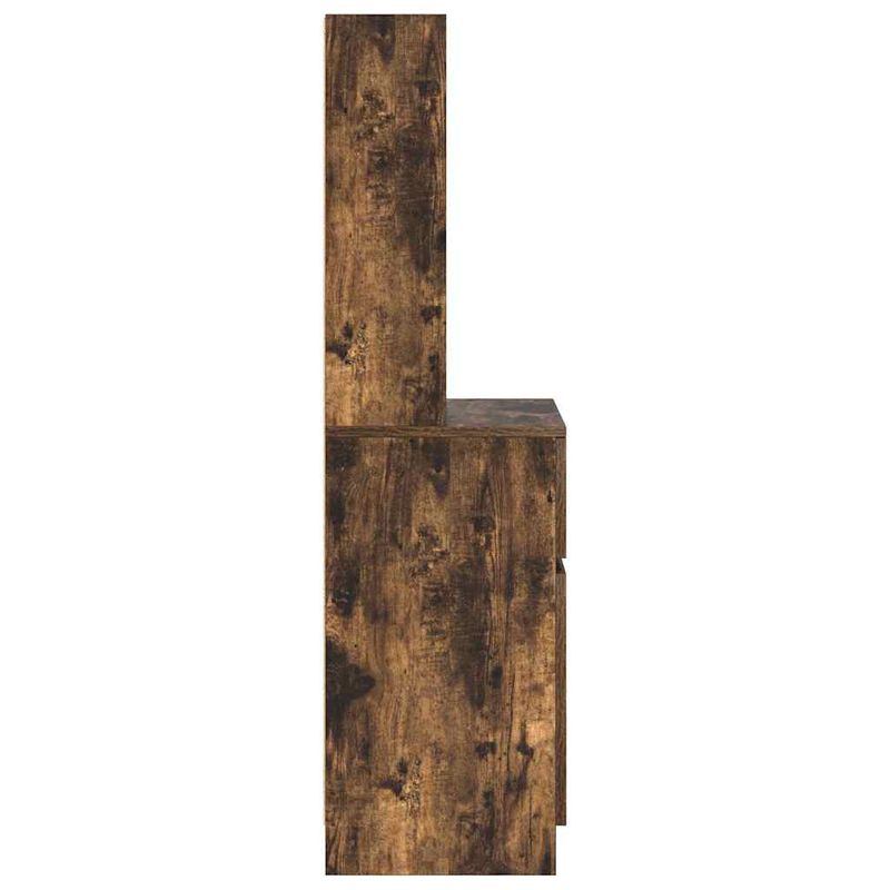 Casa si Gradina - Mobilier - Comode si corpuri - Noptiere - Noptiera stejar afumat 39x35x125 cm lemn de stratificat - Infinity.ro