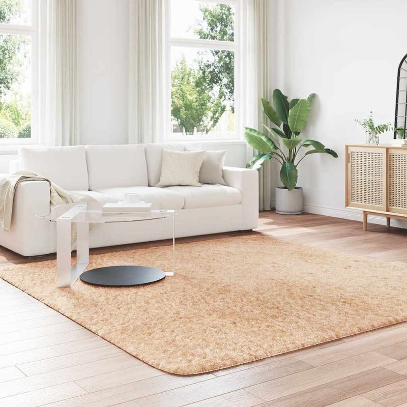 Casa si Gradina - Textile si covoare - Covoare - Covoare casa - Covor shaggy cu pom inalt, NAVARRA, bej, 240x240 cm, poliester, formă pătrat - Infinity.ro