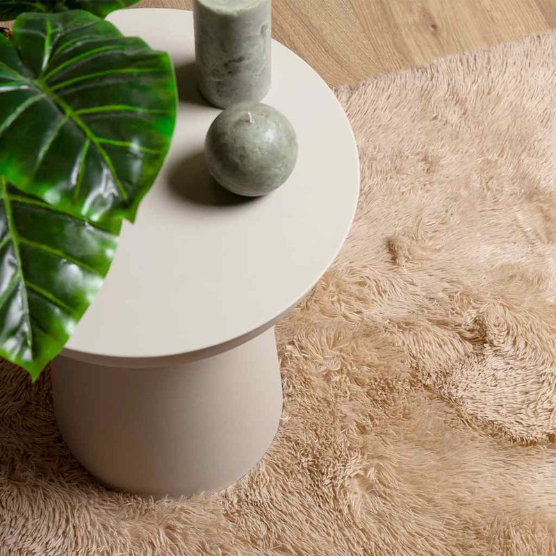 Casa si Gradina - Textile si covoare - Covoare - Covoare casa - Covor shaggy cu pom inalt, NAVARRA, bej, 240x240 cm, poliester, formă pătrat - Infinity.ro