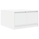 Casa si Gradina - Mobilier - Mese si birouri - Masute de cafea - Masuta de cafea cu sertare alb 70,5x70x40 cm - Infinity.ro
