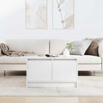 Casa si Gradina - Mobilier - Mese si birouri - Masute de cafea - Masuta de cafea cu sertare alb 70,5x70x40 cm - Infinity.ro
