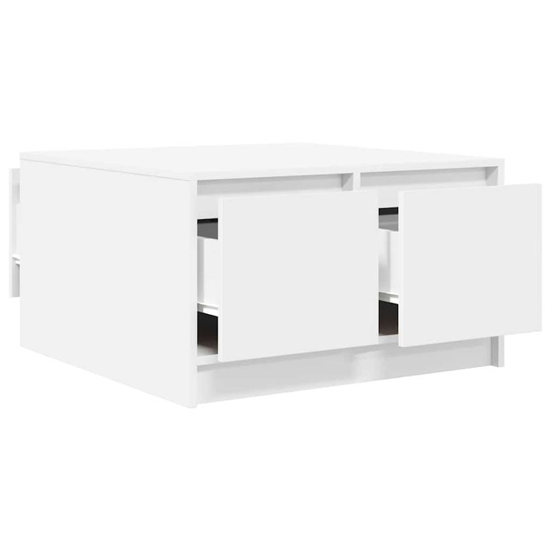 Casa si Gradina - Mobilier - Mese si birouri - Masute de cafea - Masuta de cafea cu sertare alb 70,5x70x40 cm - Infinity.ro