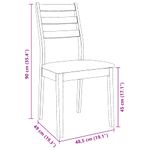 Casa si Gradina - Mobilier - Scaune si fotolii - Scaune - Scaune sufragerie cu perne 2 buc. cauciuc din lemn masiv maro - Infinity.ro