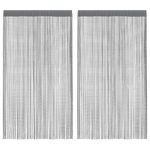 Casa si Gradina - Textile si covoare - Perdele si draperii - Perdele - Perdele sir 2 buc Antracit 100x250 cm - Infinity.ro