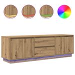 Casa si Gradina - Mobilier - Comode si corpuri - Comode - Dulap TV cu lumini LED Artisan Stejar 160,5x41x50 cm - Infinity.ro