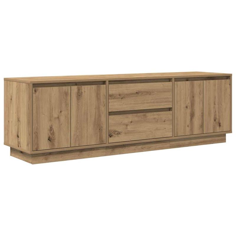 Casa si Gradina - Mobilier - Comode si corpuri - Comode - Dulap TV cu lumini LED Artisan Stejar 160,5x41x50 cm - Infinity.ro