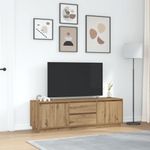 Casa si Gradina - Mobilier - Comode si corpuri - Comode - Dulap TV cu lumini LED Artisan Stejar 160,5x41x50 cm - Infinity.ro