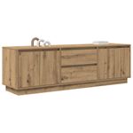Casa si Gradina - Mobilier - Comode si corpuri - Comode - Dulap TV cu lumini LED Artisan Stejar 160,5x41x50 cm - Infinity.ro