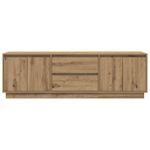 Casa si Gradina - Mobilier - Comode si corpuri - Comode - Dulap TV cu lumini LED Artisan Stejar 160,5x41x50 cm - Infinity.ro