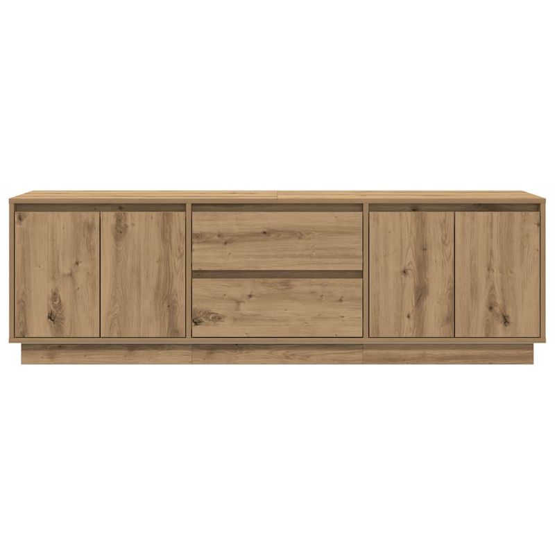 Casa si Gradina - Mobilier - Comode si corpuri - Comode - Dulap TV cu lumini LED Artisan Stejar 160,5x41x50 cm - Infinity.ro