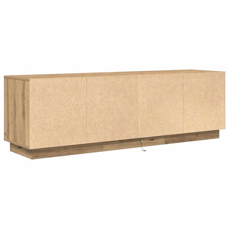 Casa si Gradina - Mobilier - Comode si corpuri - Comode - Dulap TV cu lumini LED Artisan Stejar 160,5x41x50 cm - Infinity.ro