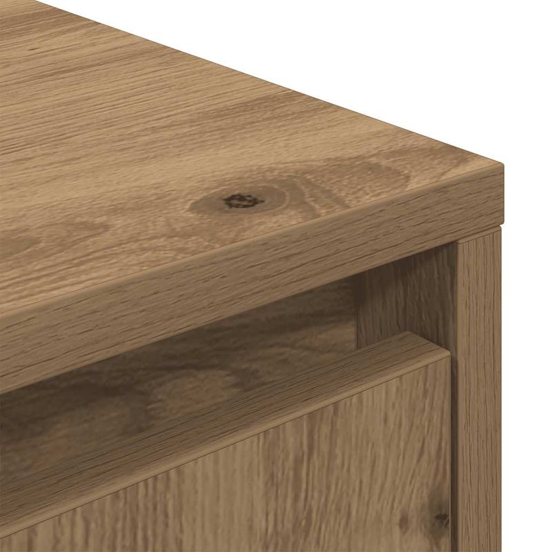 Casa si Gradina - Mobilier - Comode si corpuri - Comode - Dulap TV cu lumini LED Artisan Stejar 160,5x41x50 cm - Infinity.ro