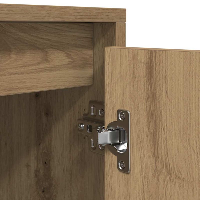 Casa si Gradina - Mobilier - Comode si corpuri - Comode - Dulap TV cu lumini LED Artisan Stejar 160,5x41x50 cm - Infinity.ro