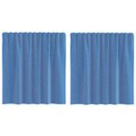 Casa si Gradina - Textile si covoare - Perdele si draperii - Perdele - Perdele Voile cu Bucle 2 buc Albastru Regal 140x140 cm - Infinity.ro