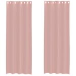 Casa si Gradina - Textile si covoare - Perdele si draperii - Perdele - Perdele Voile cu Oelii 2 buc Roz 140x300 cm - Infinity.ro