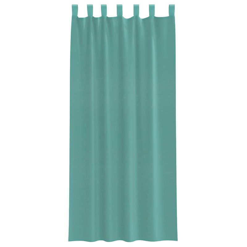 Casa si Gradina - Textile si covoare - Perdele si draperii - Perdele - Perdele Voile cu buzunare pentru bare 2 buc Turcoaz, mărime 140x225 cm - Infinity.ro