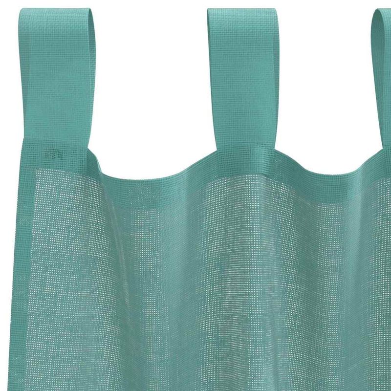 Casa si Gradina - Textile si covoare - Perdele si draperii - Perdele - Perdele Voile cu buzunare pentru bare 2 buc Turcoaz, mărime 140x225 cm - Infinity.ro