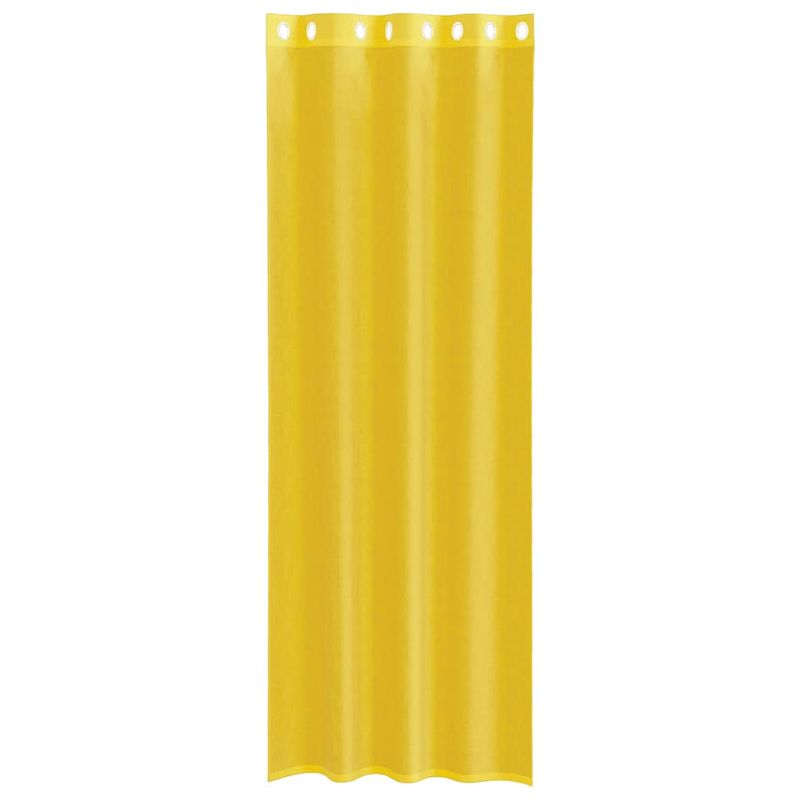 Casa si Gradina - Textile si covoare - Perdele si draperii - Perdele - Perdele Voile cu Oelii 2 buc Galben, mărime 140x260 cm - Infinity.ro