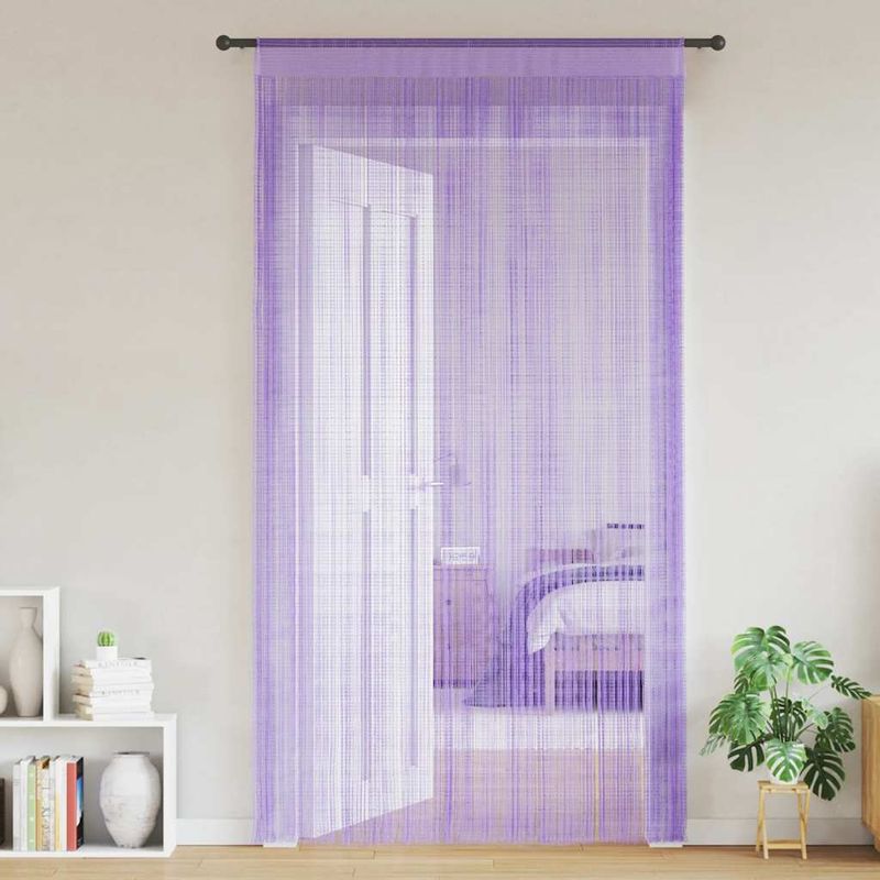 Casa si Gradina - Textile si covoare - Perdele si draperii - Perdele - Perdele sir 2 buc Violet 100x250 cm - Infinity.ro