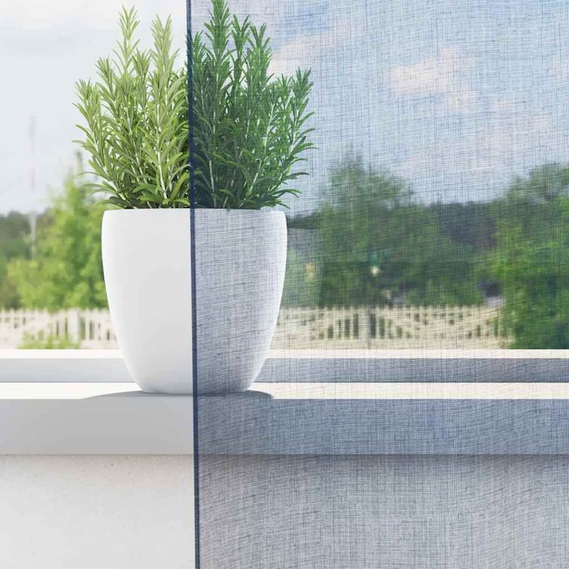 Casa si Gradina - Textile si covoare - Perdele si draperii - Perdele - Perdele Voile cu Oelii 2 buc albastru Regal, mărime 140x245 cm - Infinity.ro