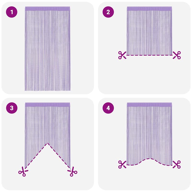 Casa si Gradina - Textile si covoare - Perdele si draperii - Perdele - Perdele sir 2 buc Violet 100x250 cm - Infinity.ro