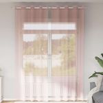 Casa si Gradina - Textile si covoare - Perdele si draperii - Perdele - Perdele Voile cu Oelii 2 buc Roz deschis 140x260 cm - Infinity.ro