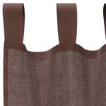 Casa si Gradina - Textile si covoare - Perdele si draperii - Perdele - Perdele Voile cu buzunare pentru bare 2 buc Maro, mărime 140x260 cm - Infinity.ro