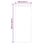 Casa si Gradina - Textile si covoare - Perdele si draperii - Perdele - Perdele Voile cu buzunare pentru bare 2 buc Maro, mărime 140x260 cm - Infinity.ro