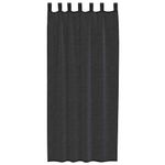 Casa si Gradina - Textile si covoare - Perdele si draperii - Perdele - Perdele Voile cu buzunare pentru bare 2 buc Negru, mărime 140x225 cm - Infinity.ro