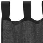 Casa si Gradina - Textile si covoare - Perdele si draperii - Perdele - Perdele Voile cu buzunare pentru bare 2 buc Negru, mărime 140x225 cm - Infinity.ro