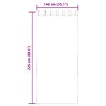 Casa si Gradina - Textile si covoare - Perdele si draperii - Perdele - Perdele Voile cu buzunare pentru bare 2 buc Negru, mărime 140x225 cm - Infinity.ro