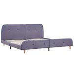 Casa si Gradina - Mobilier - Paturi si accesorii - Paturi - Cadru pat fara saltea tesatura gri deschis 150x200 cm - Infinity.ro