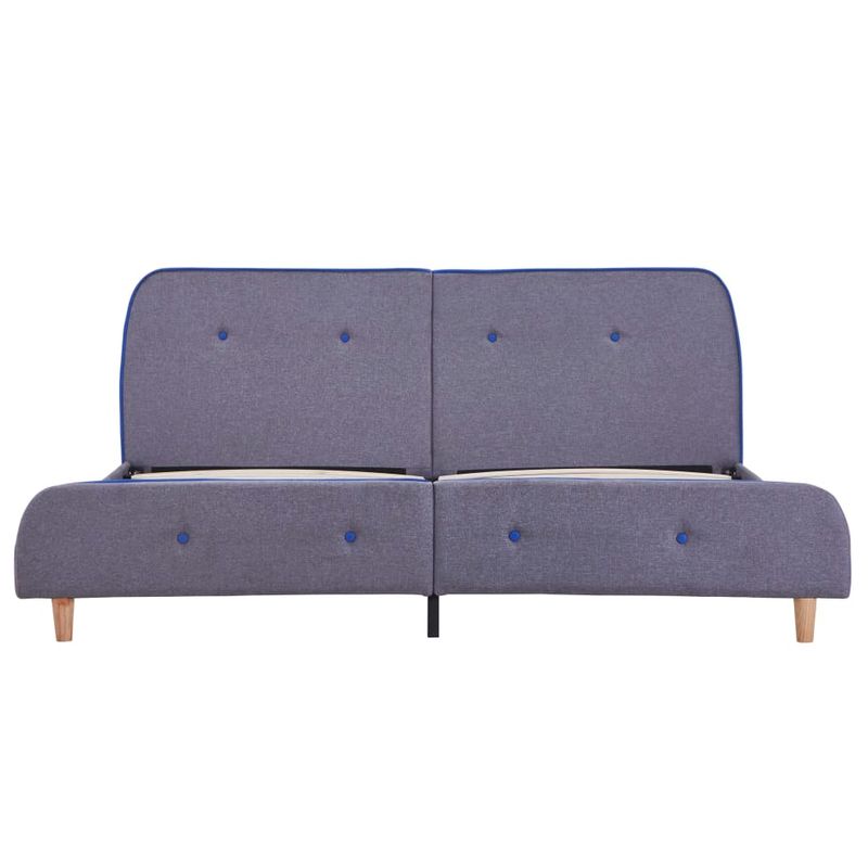 Casa si Gradina - Mobilier - Paturi si accesorii - Paturi - Cadru pat fara saltea tesatura gri deschis 150x200 cm - Infinity.ro