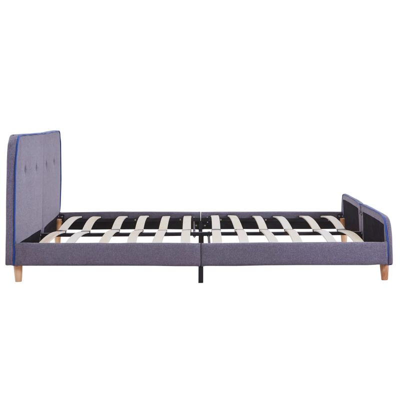 Casa si Gradina - Mobilier - Paturi si accesorii - Paturi - Cadru pat fara saltea tesatura gri deschis 150x200 cm - Infinity.ro