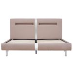 Casa si Gradina - Mobilier - Paturi si accesorii - Paturi - Cadru de pat cu LED fara saltea Cappuccino 135x190 cm - Infinity.ro