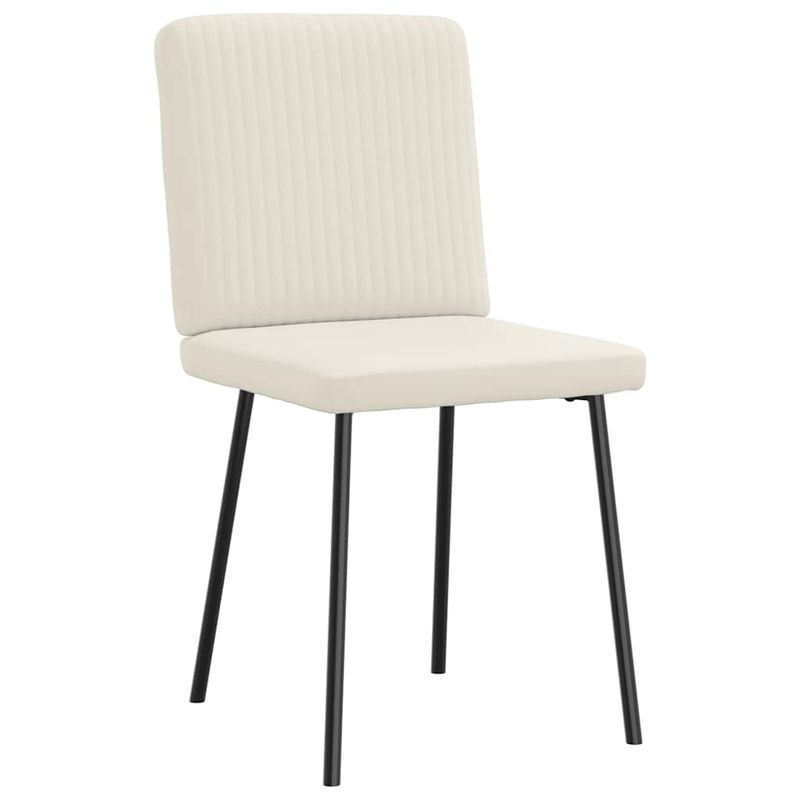 Casa si Gradina - Mobilier - Scaune si fotolii - Scaune - Scaune de bucatarie, 2 buc., crem, catifea - Infinity.ro