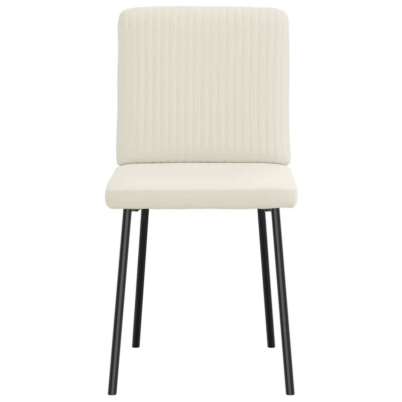 Casa si Gradina - Mobilier - Scaune si fotolii - Scaune - Scaune de bucatarie, 2 buc., crem, catifea - Infinity.ro