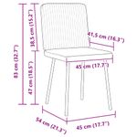 Casa si Gradina - Mobilier - Scaune si fotolii - Scaune - Scaune de bucatarie, 2 buc., crem, catifea - Infinity.ro