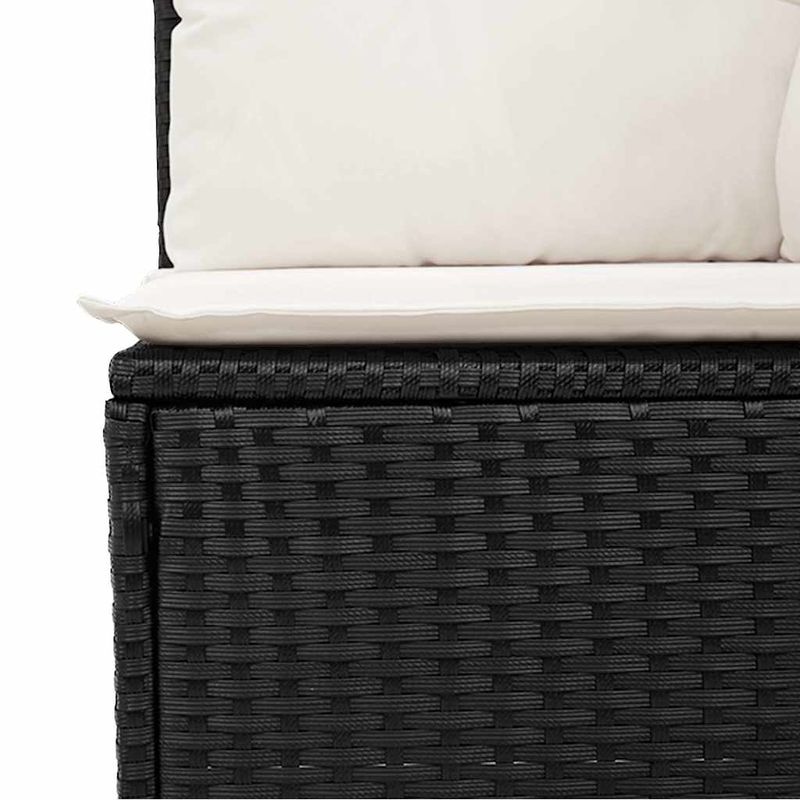 Casa si Gradina - Gradina si terasa - Mobilier exterior - Seturi mobila gradina - Set canapele de gradina cu perne, 10 piese, negru, poliratan - Infinity.ro