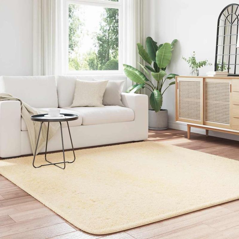 Casa si Gradina - Textile si covoare - Covoare - Covoare casa - Covor shaggy cu pom inalt, NAVARRA, crem, 200x200 cm, poliester, formă pătrat - Infinity.ro